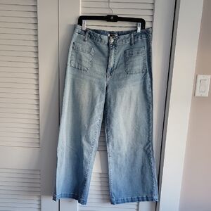 Kut from the Kloth Blue Flare Wide Leg Jeans